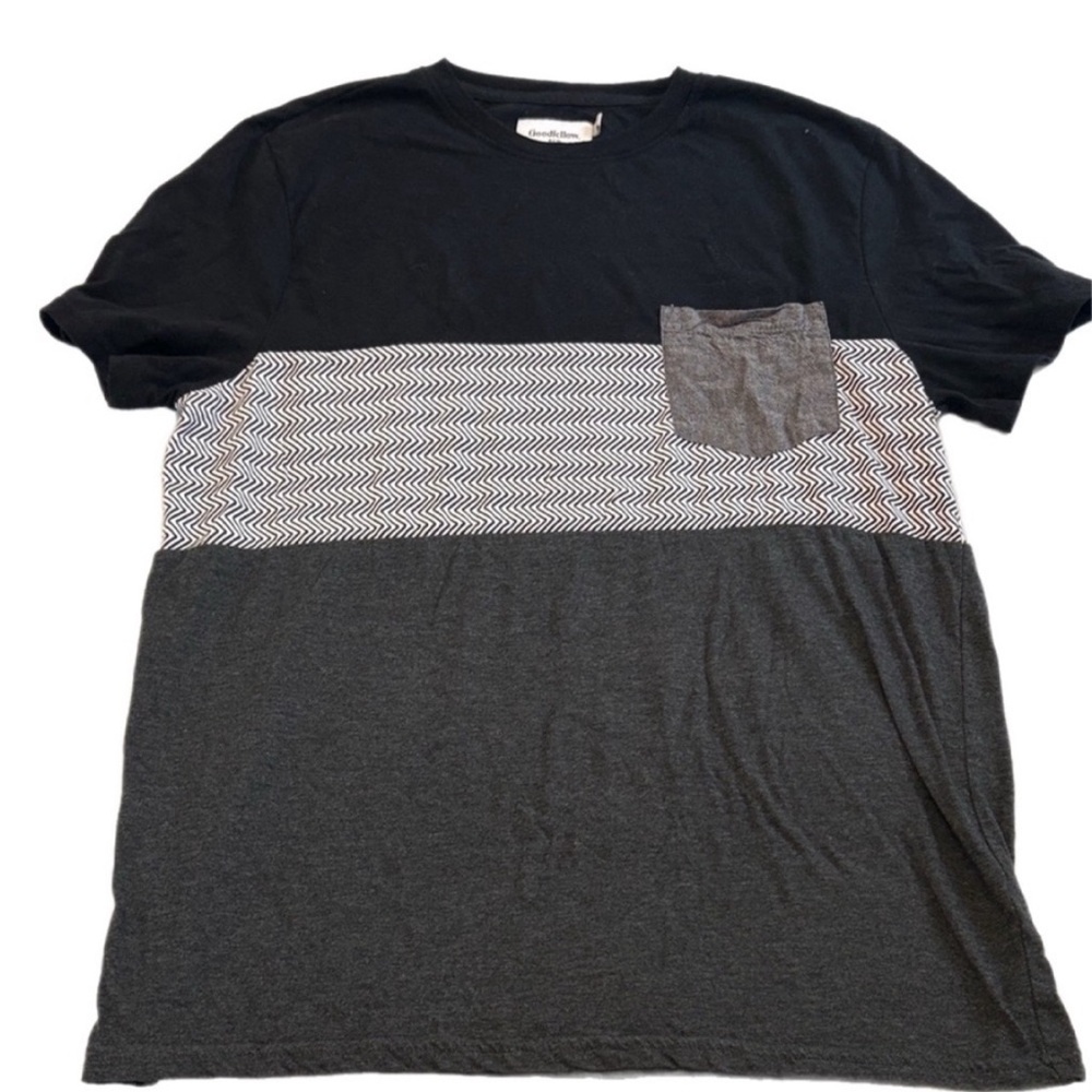 Goodfellow & Co Black and Gray Block Tee - Picture 3 of 3